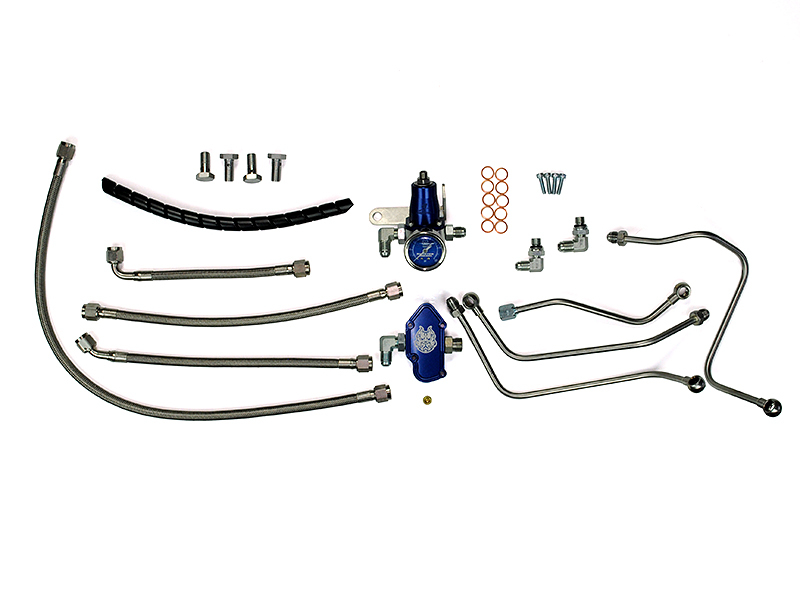 Ford F-350 Fuel Return Kit - Sinister Diesel - Regulated - Blue - `03-`07 Ford F-350 Fuel Return Kit - Sinister Diesel - Regulated - Blue - `03-`07